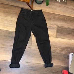 Black BDG High-Rise Mom Jeans